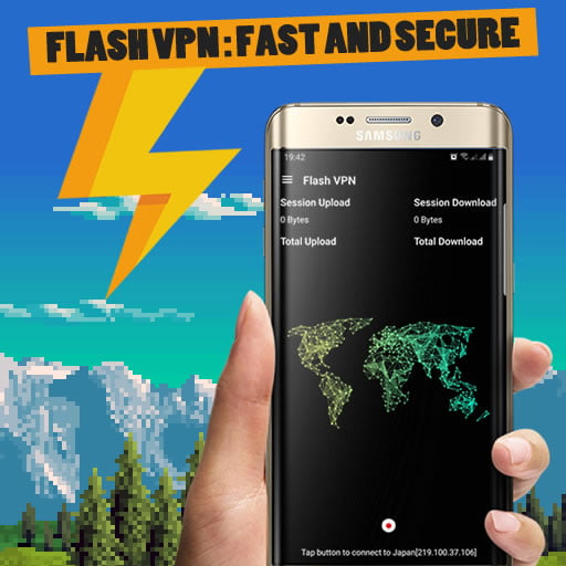 Android App Flash VPN - Fast and Secure Connection